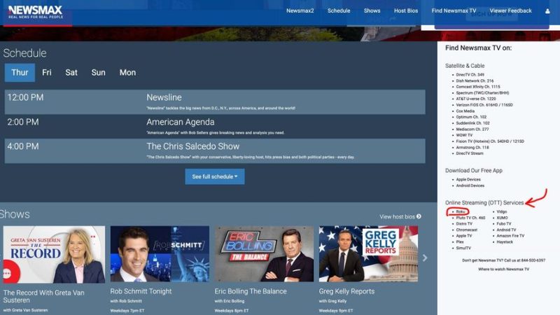 How to watch Newsmax plus on Roku