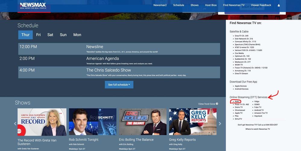 How to watch Newsmax plus on Roku